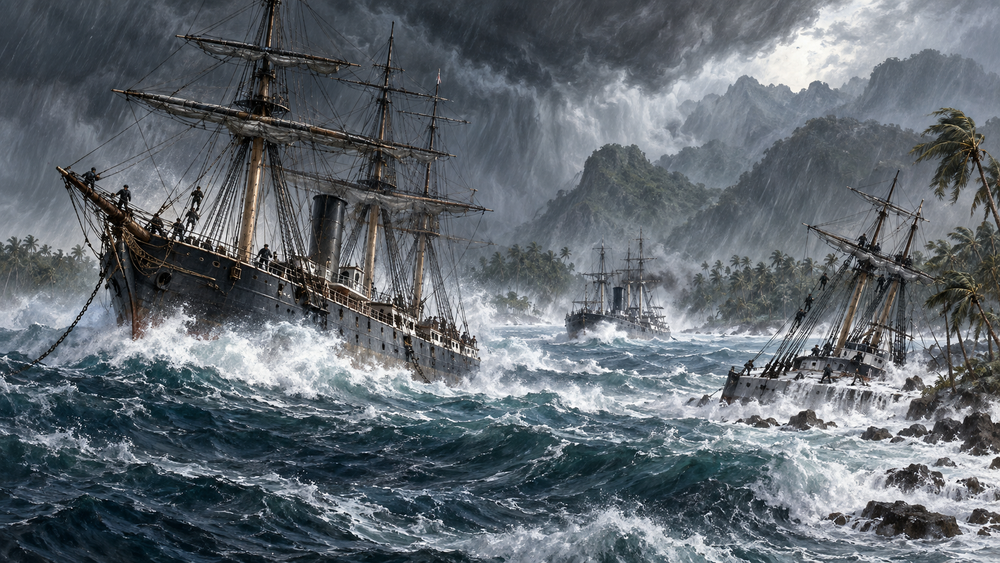No Sea Room: The 1889 Cyclone at Apia Harbor