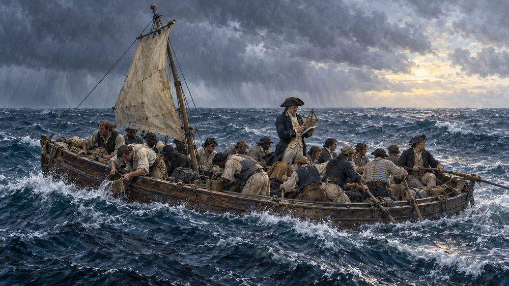 Nineteen Men in One Launch: Bligh’s 3,618-Mile Voyage