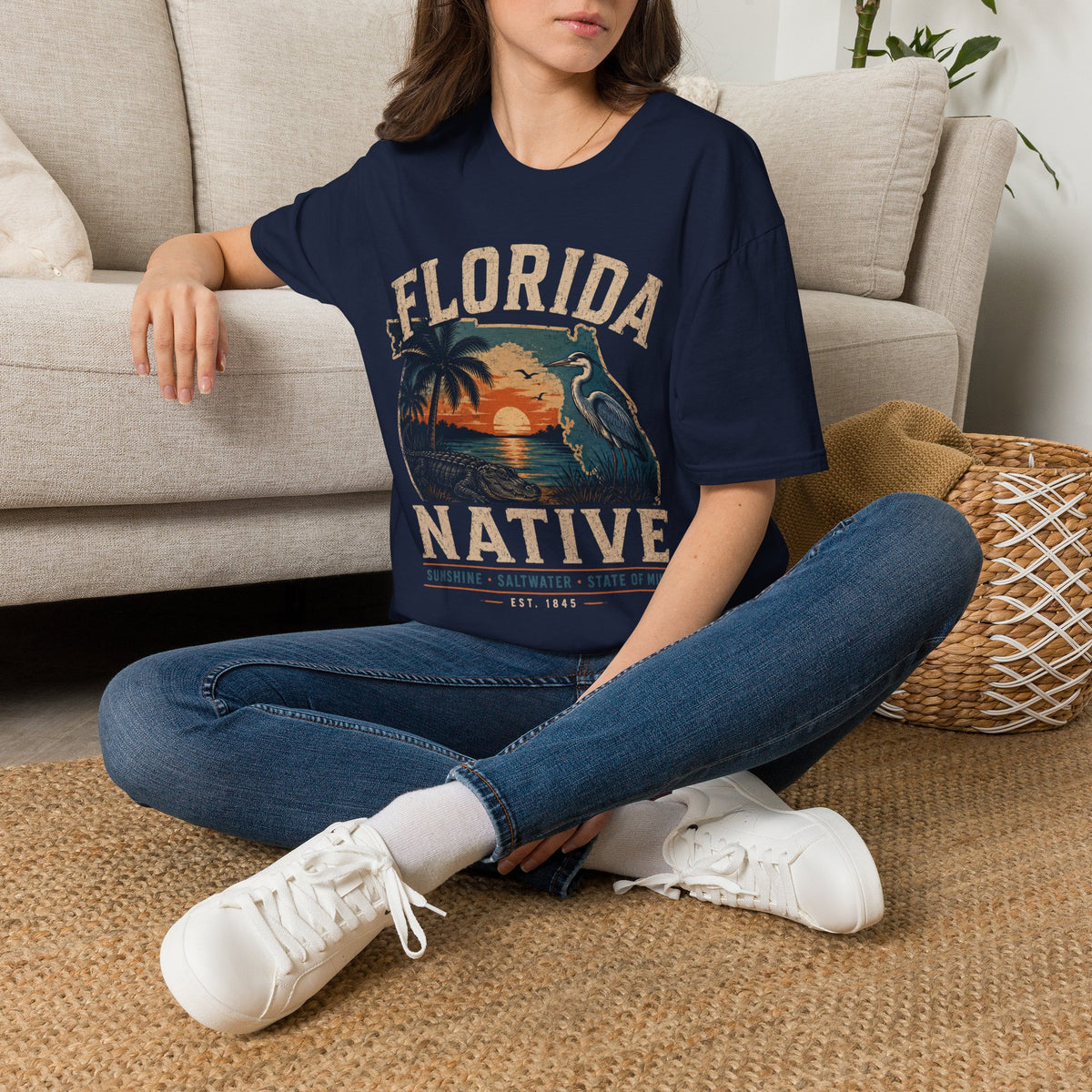 Florida Native Retro Sunset T-Shirt