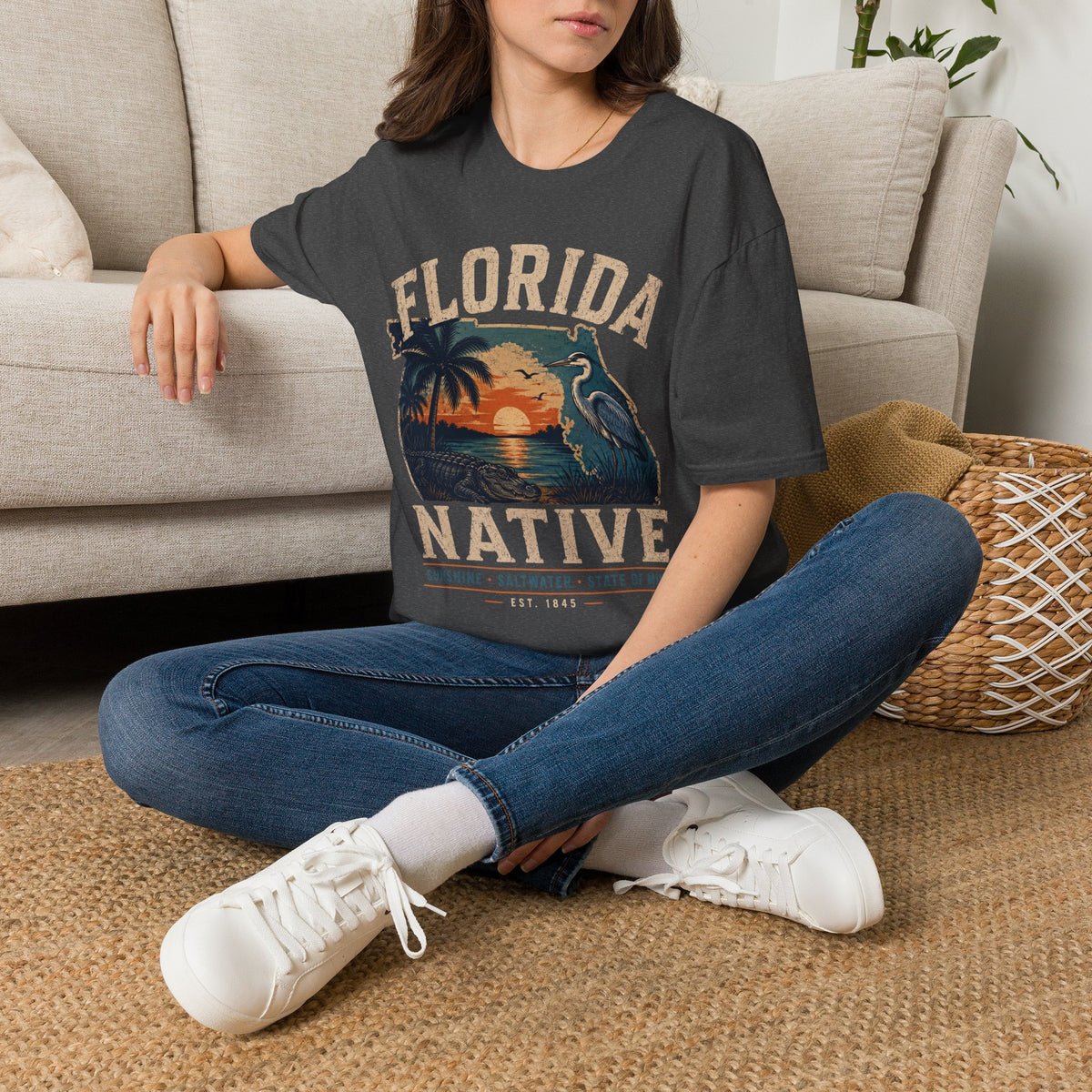 Florida Native Retro Sunset T-Shirt
