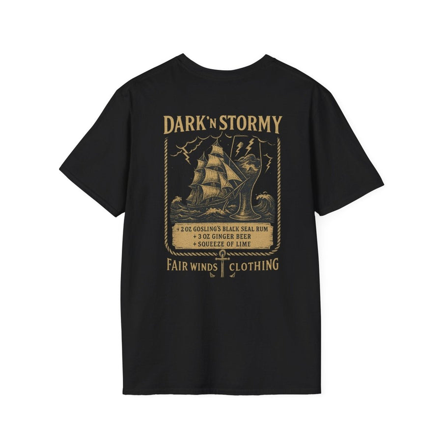 Dark & Stormy Cocktail T-Shirt – Nautical Drinking Tee