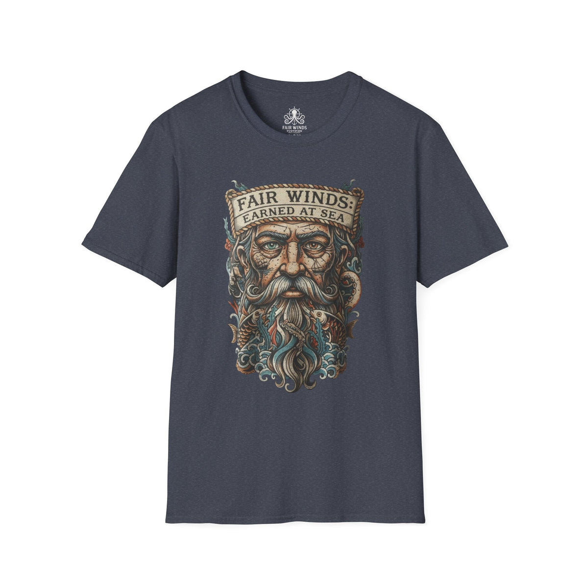 Fair Winds Salty Sailor T-Shirt — Nautical Beachy Tee for Sailors & Ocean Lovers - Fair Winds Clothing