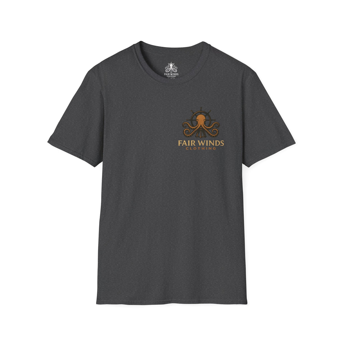 Nautical T-Shirt with Fair Winds Guiding Light Design - Fair Winds Clothing