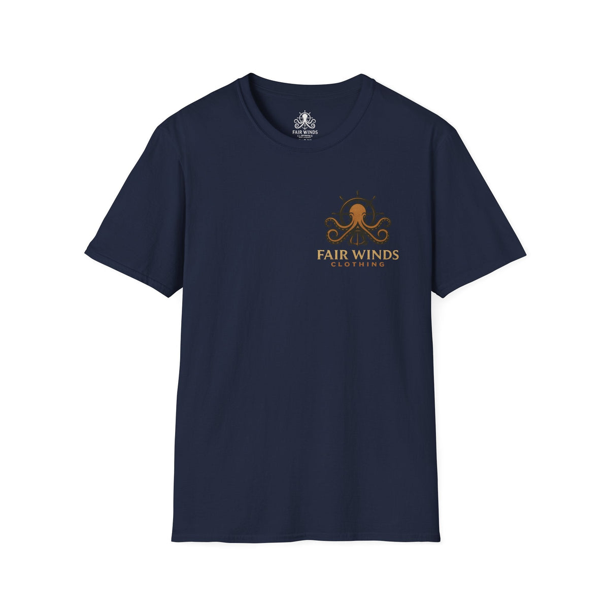 Nautical T-Shirt with Fair Winds Guiding Light Design - Fair Winds Clothing