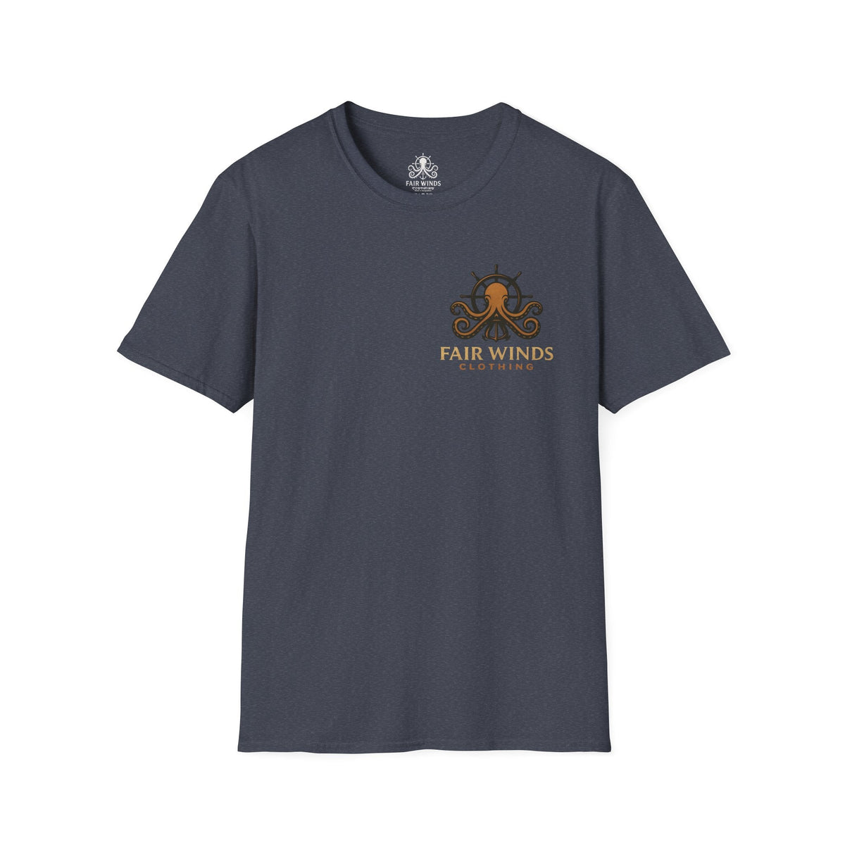 Nautical T-Shirt with Fair Winds Guiding Light Design - Fair Winds Clothing