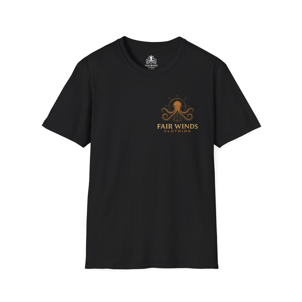 Nautical T-Shirt with Fair Winds Guiding Light Design - Fair Winds Clothing