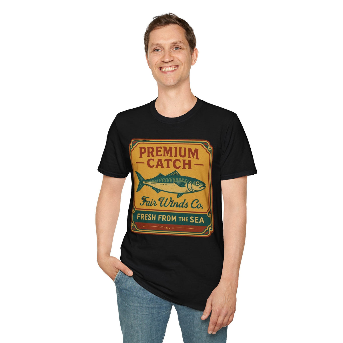 Softstyle T-Shirt Premium Catch Design - Fair Winds Clothing