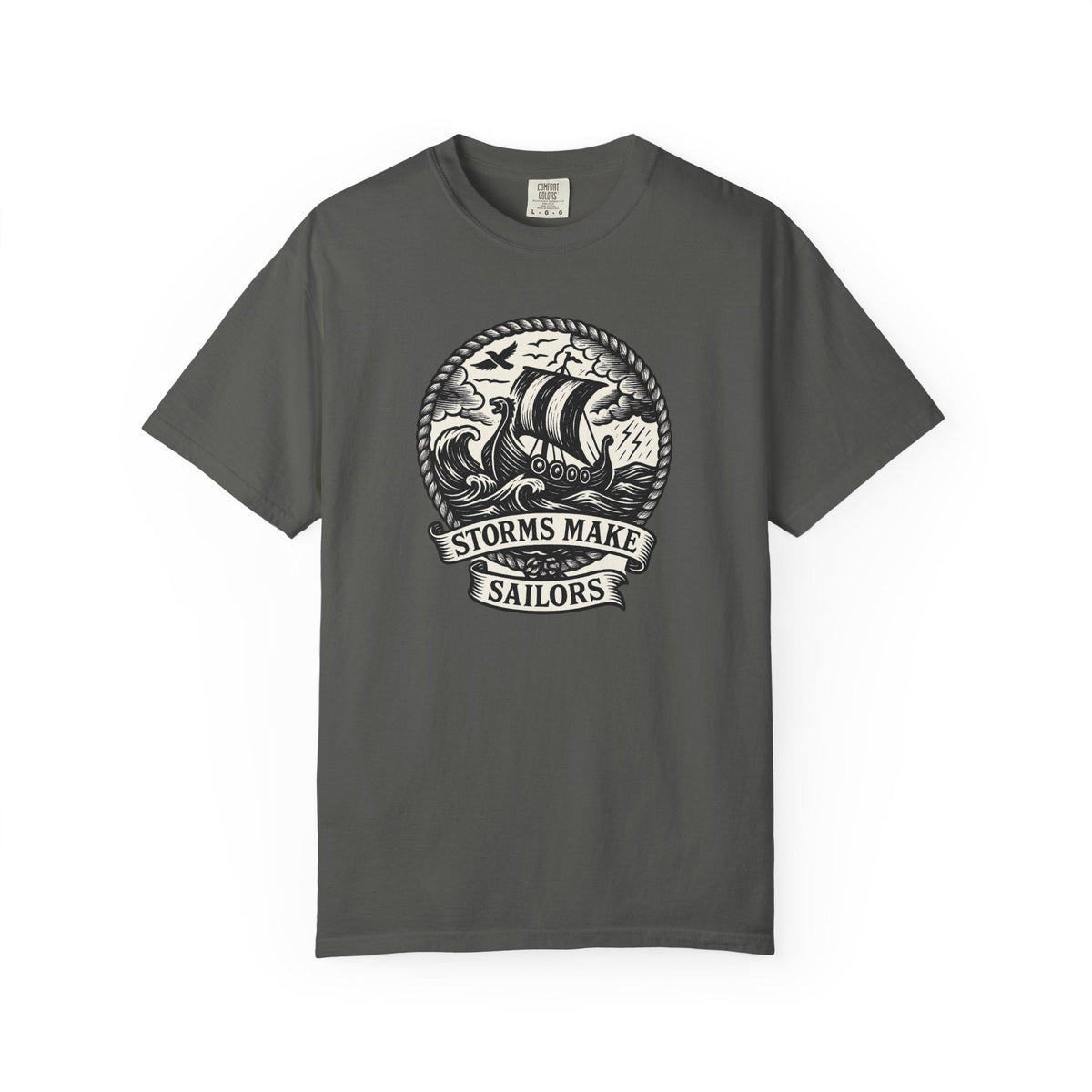 Storms Make Sailors T-shirt - Casual Tee, Nautical Shirt, Adventure Apparel, Gift for Sailors, Beachwear - Fair Winds Clothing