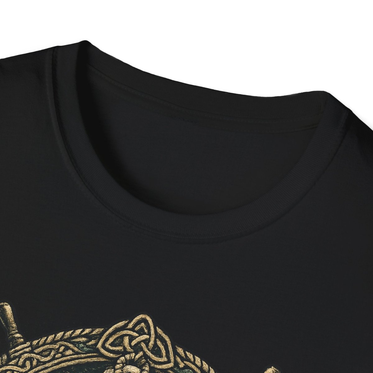 Viking Serpent Shield T-Shirt — Norse Jörmungandr Wave Graphic Tee - Fair Winds Clothing